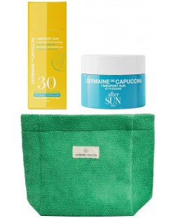 Germaine de Capuccini Комплект Love Sun - Флуид SPF30 и Лосион за лице, 2 х 50 ml + Несесер